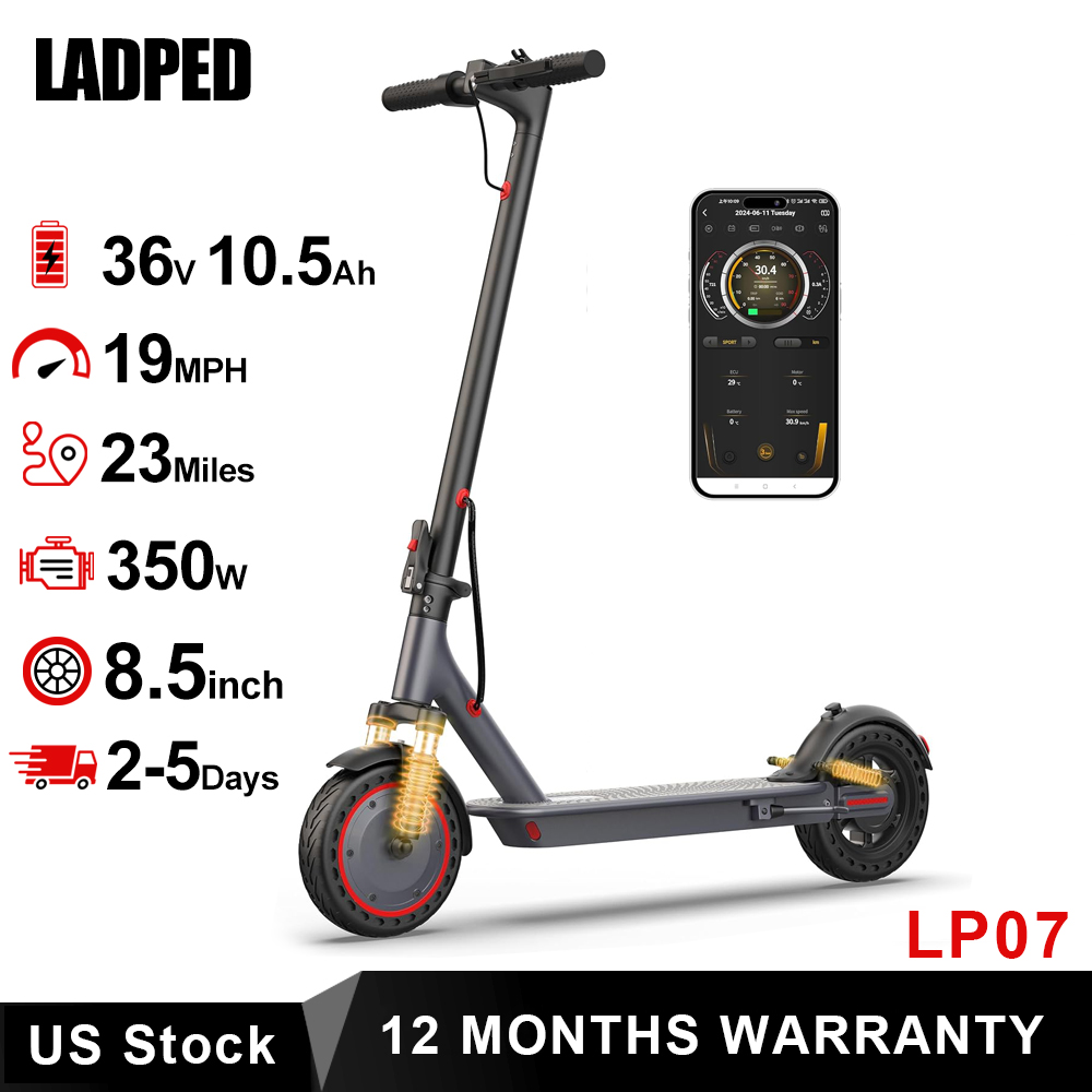 Kids Electric Scooter - 8.5'' LADPED LP07 Electric Scooter 350W